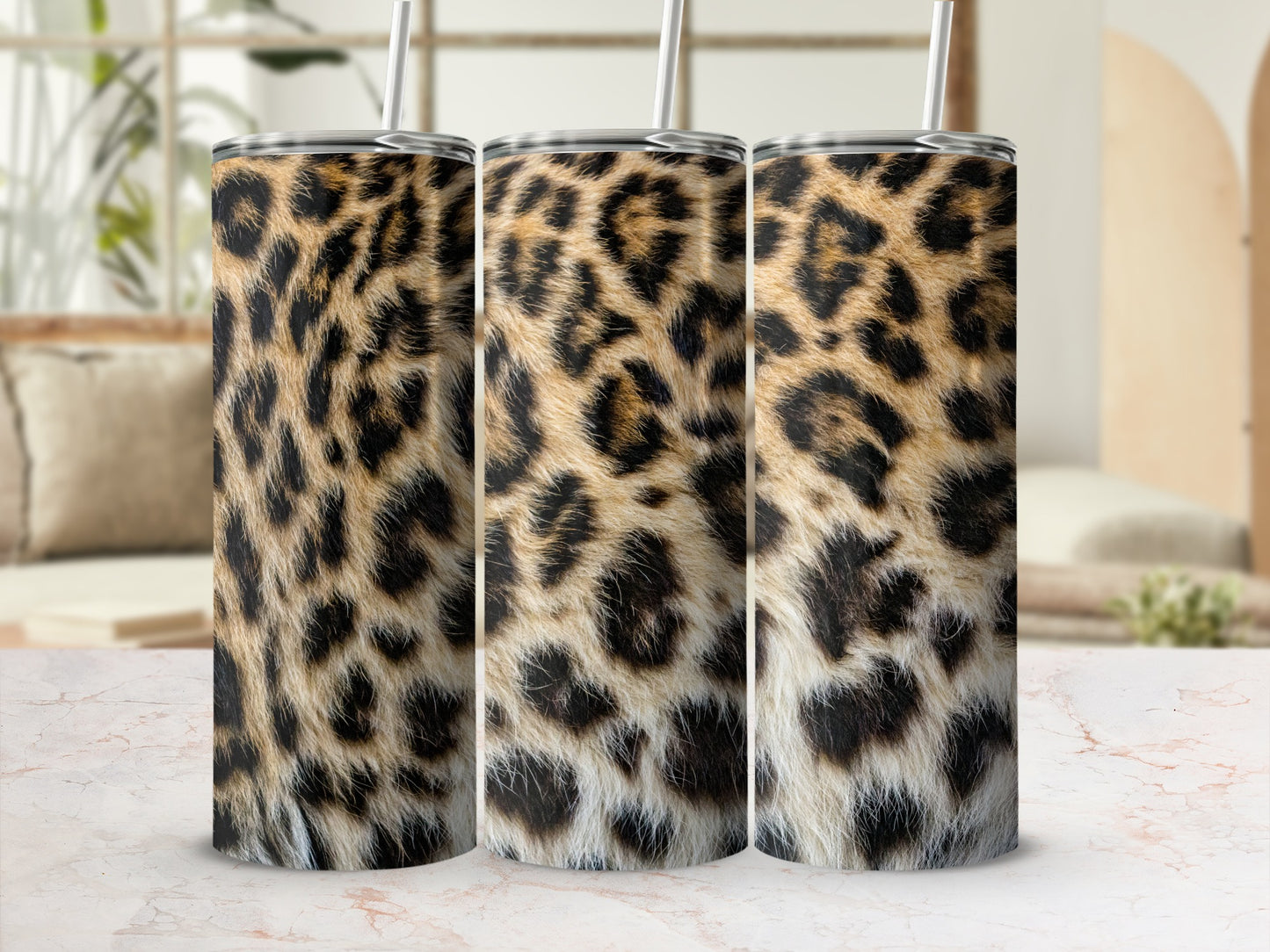 Stylish Leopard Print Pattern Tumbler Drinkware