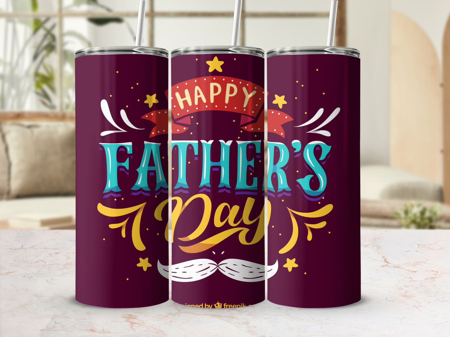 Festive Happy Father's Day Tumbler For Celebrations