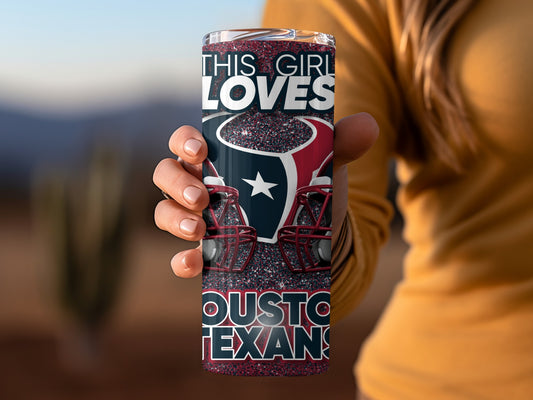 This Girl Loves Houston Texans Football Team Tumblers