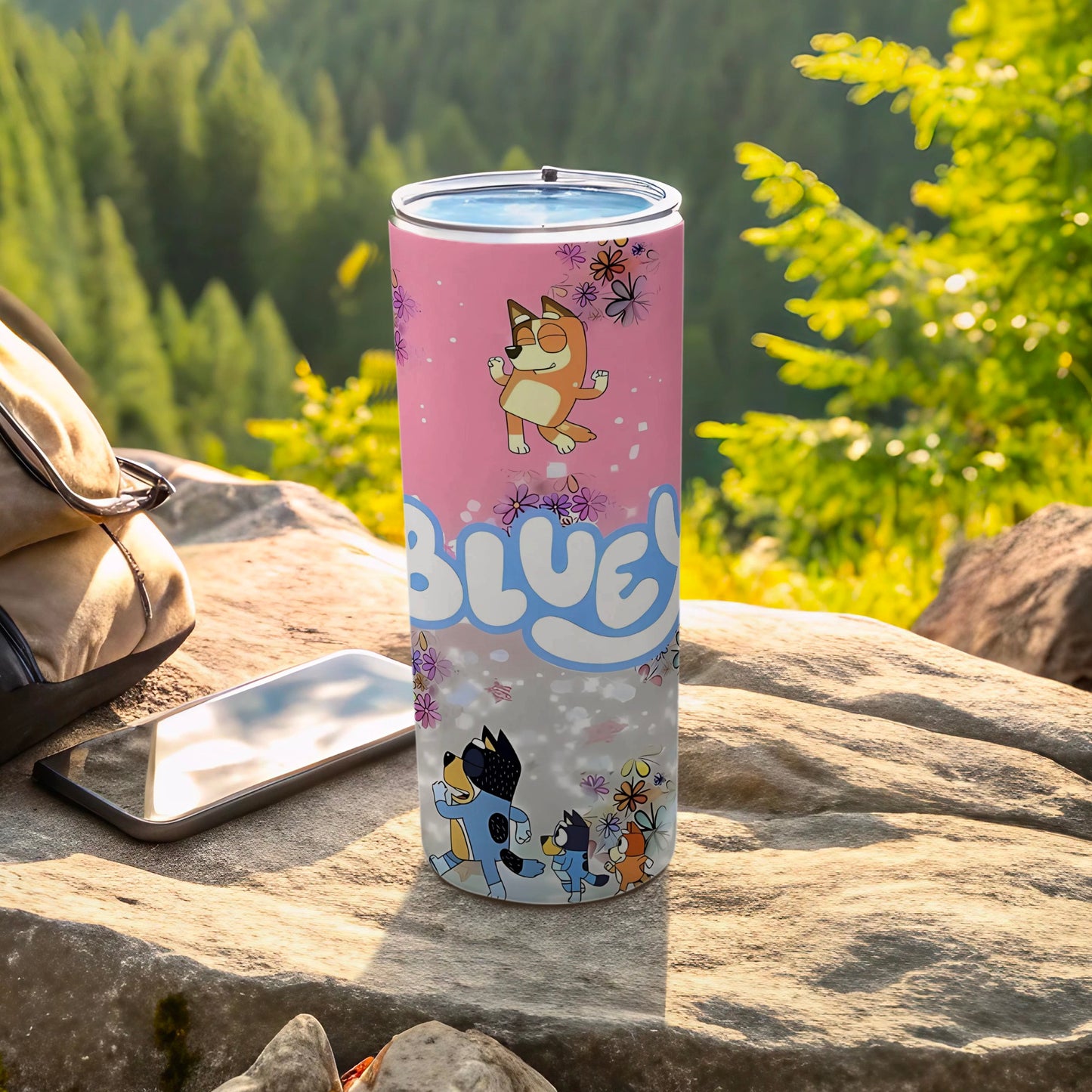 Bluey Design Stainless Steel Tumbler for Kids and Adults