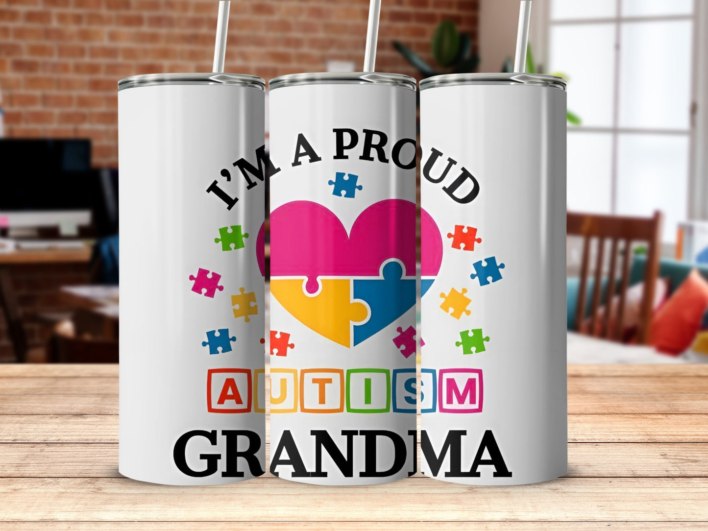 I'm A Proud Autism Grandma Tumbler