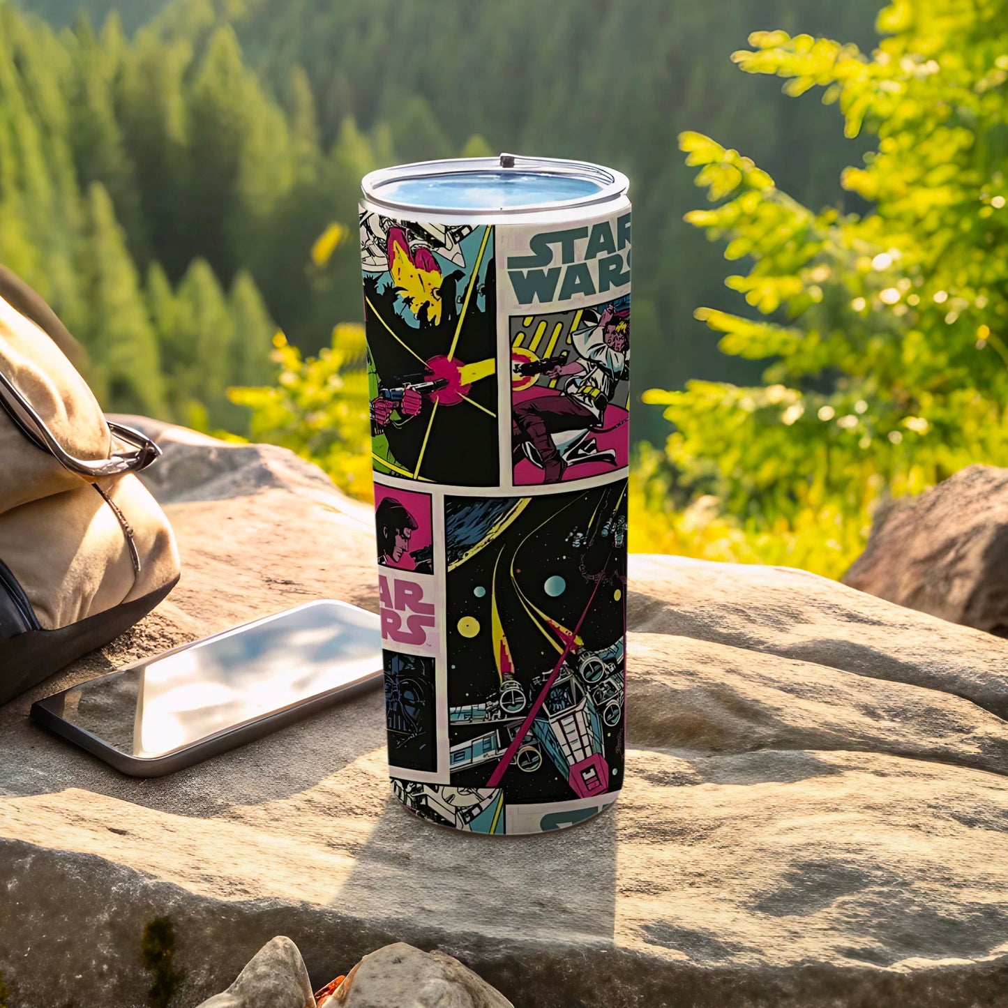 Star Wars Comic Book Panels Art Graphic Insulated Tumbler product type