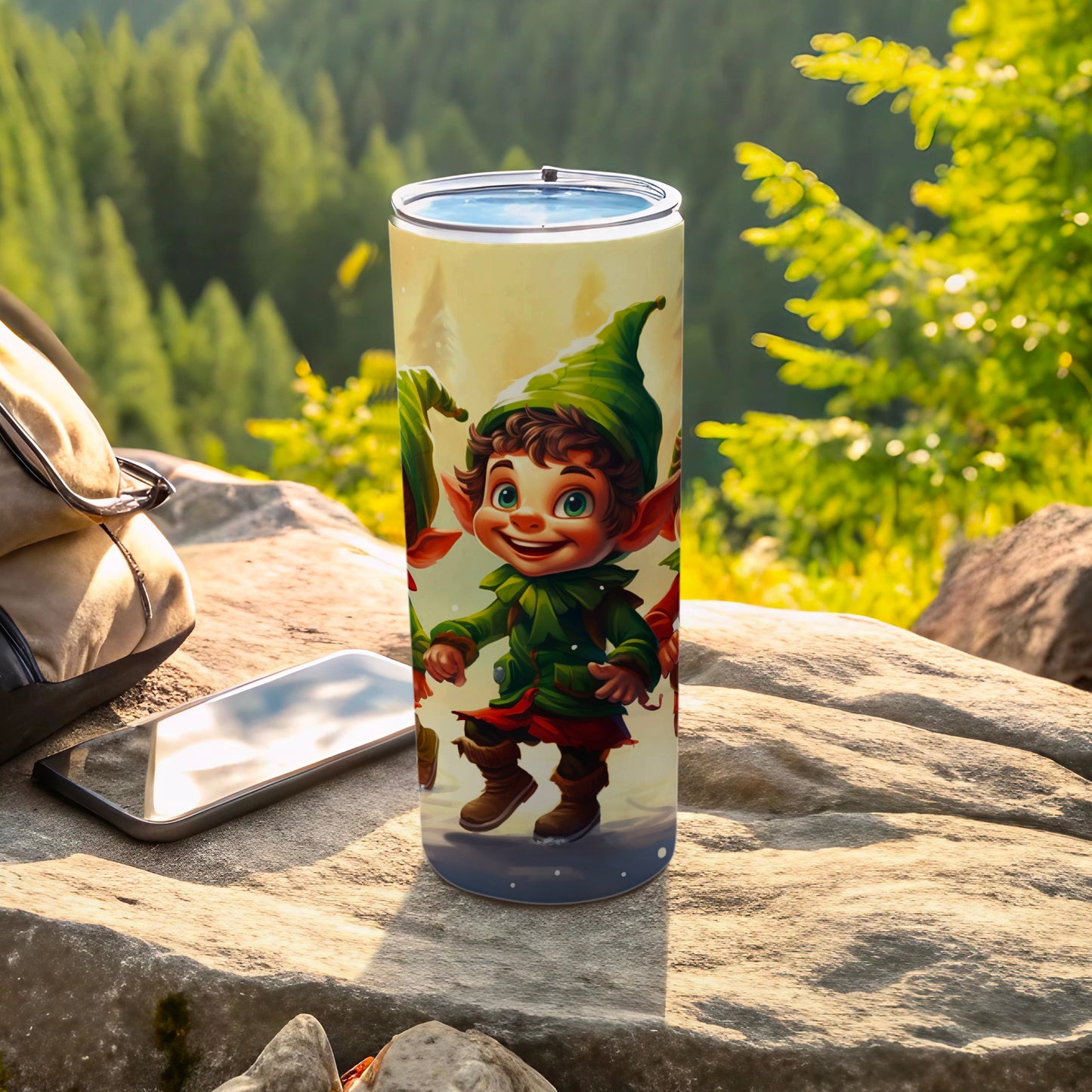 Adorable Elf Character Design Tumbler Travel Mug