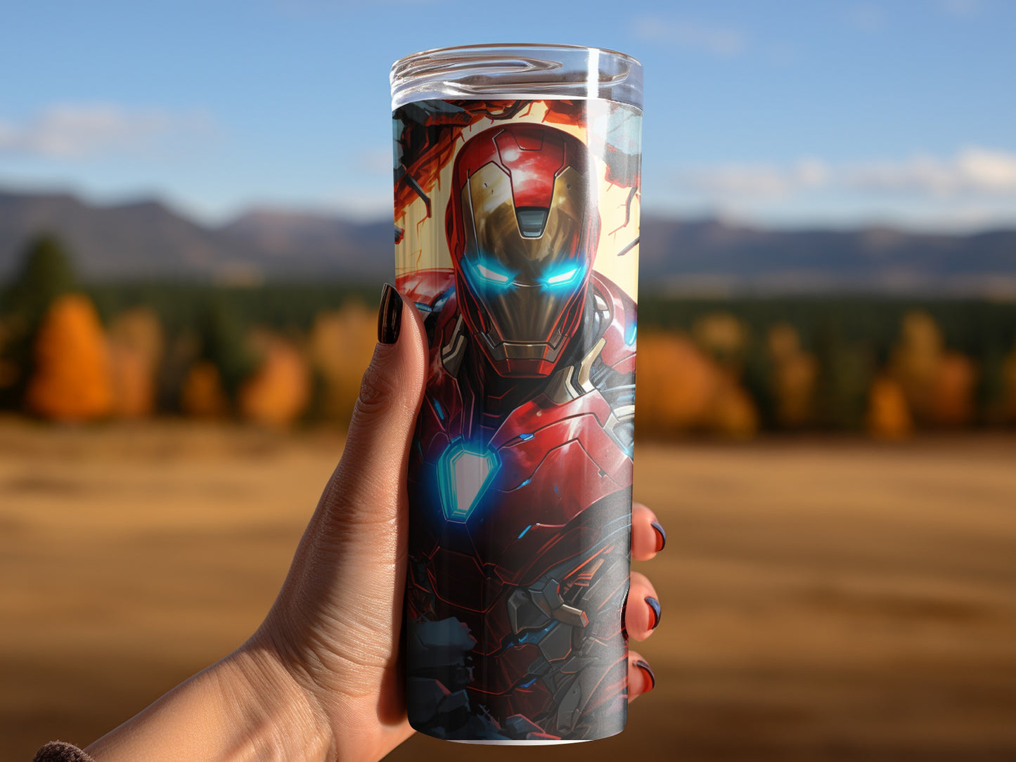 Iron Man design reusable tumbler adventurous product