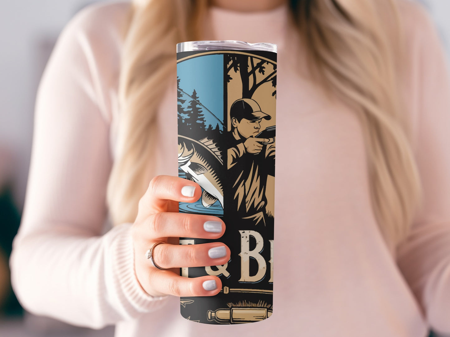 Hunting and Fishing Graphic Insulated Tumbler Product