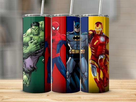 Superhero Themed Stainless Steel Vacuum Insulated Tumbler