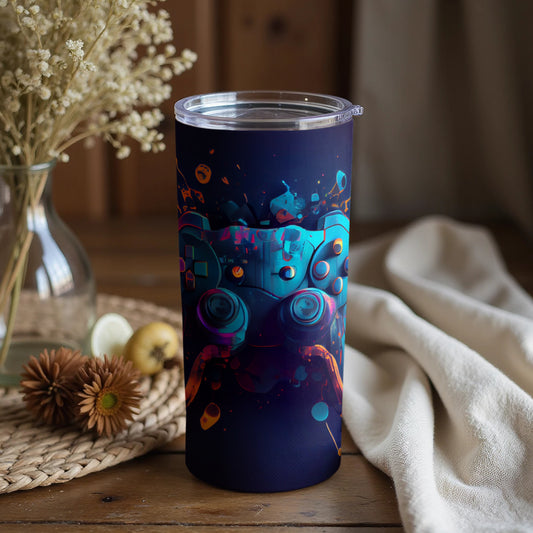 Sci-Fi Themed Insulated Travel Mug for Gamers