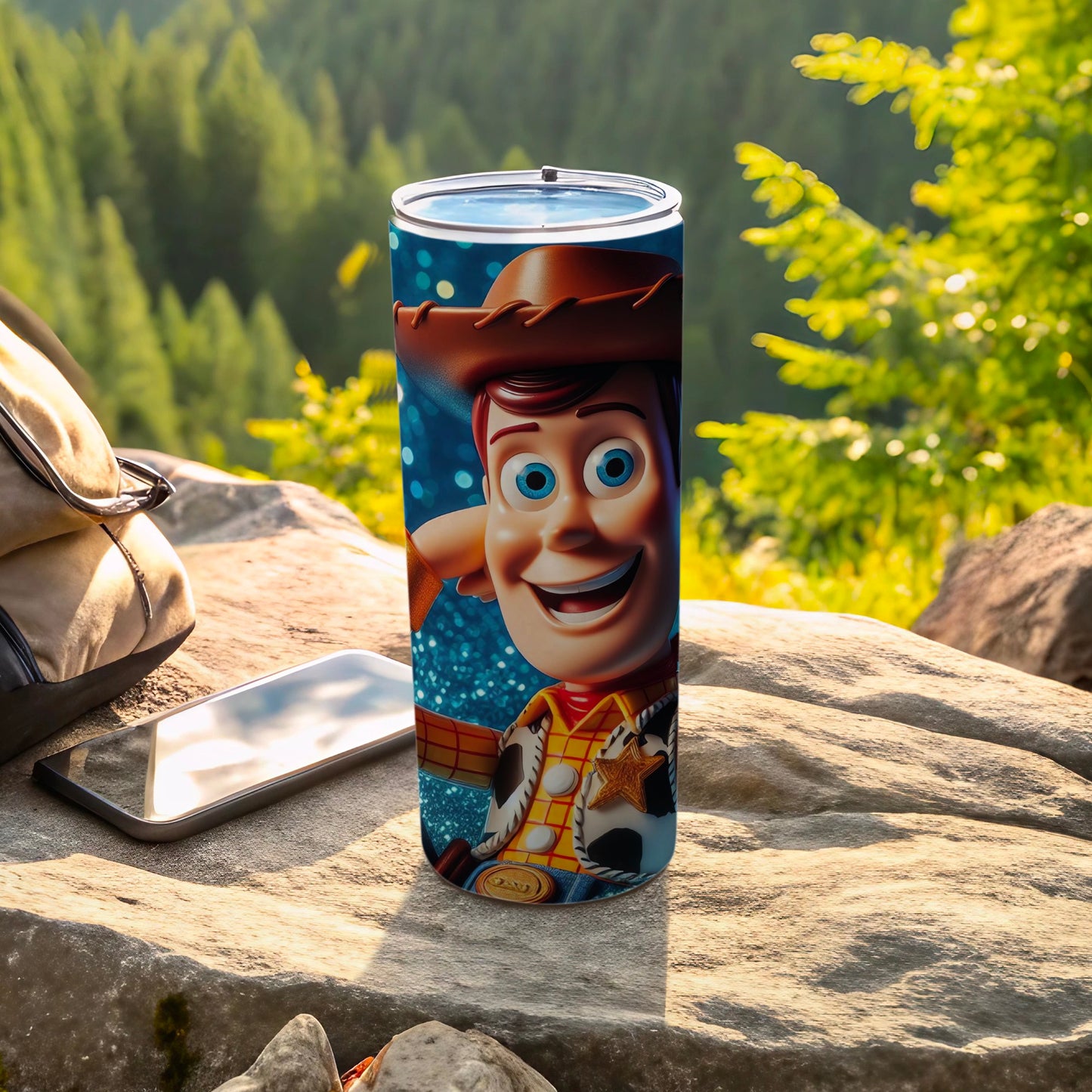 Vibrant Woody Thermos Perfect for Outdoors Use