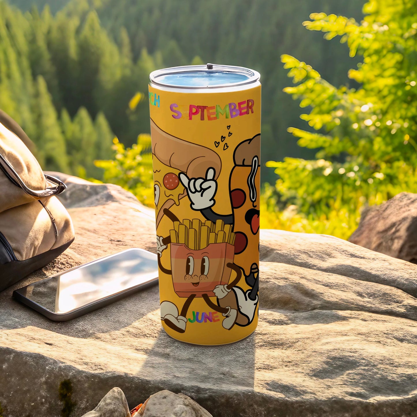 Fun Cartoon Character Tumbler With Colorful Design
