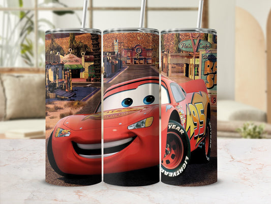 Lightning McQueen Adventure Tumbler Cup with Straw