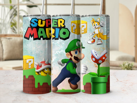 Super Mario Character Design Tumbler Cup