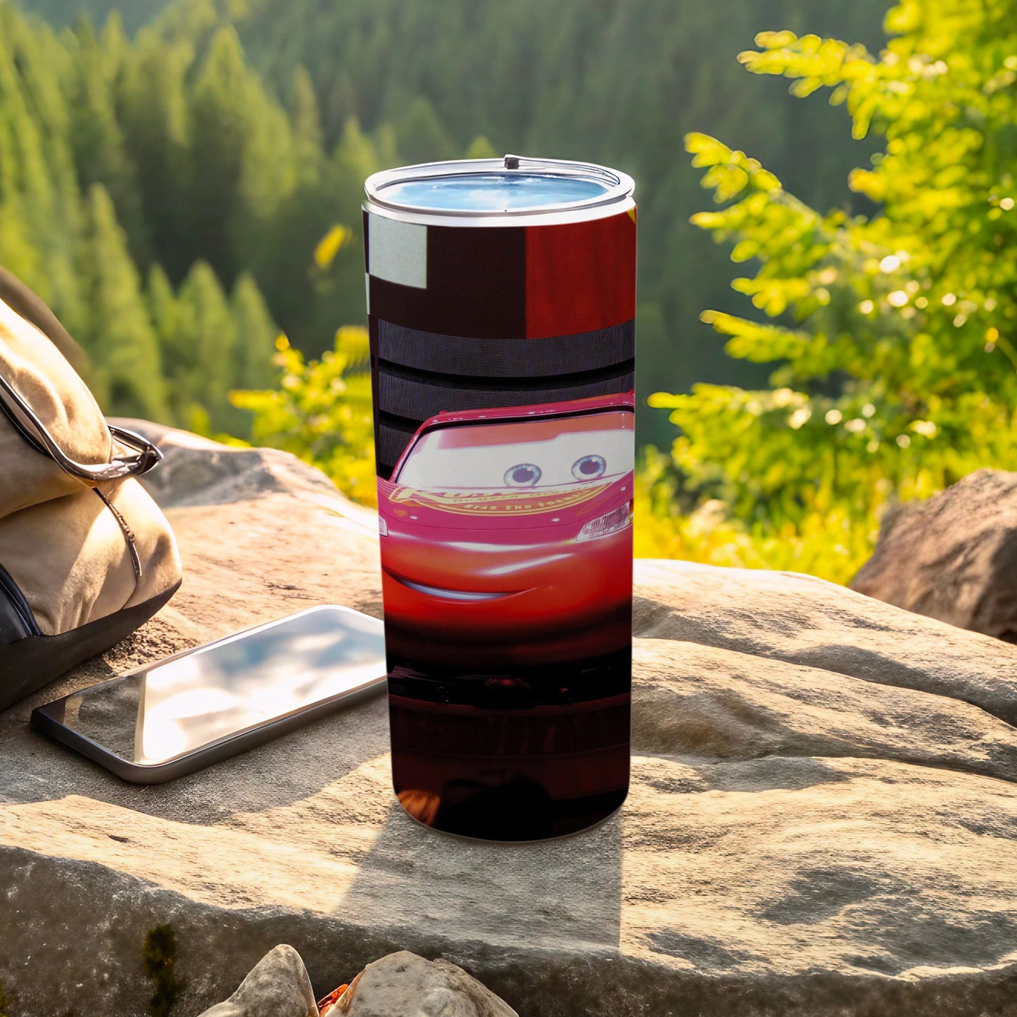 Lightning McQueen Red Car Design Travel Tumbler Product