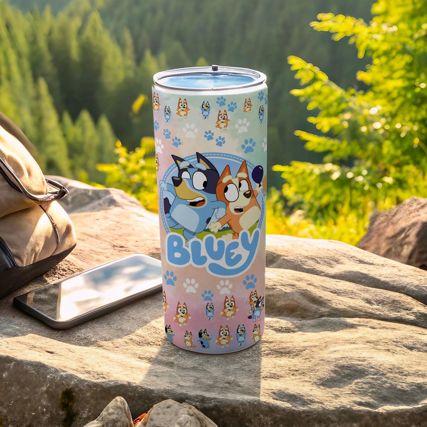 Bluey Tumbler with Cute Character Design for Kids