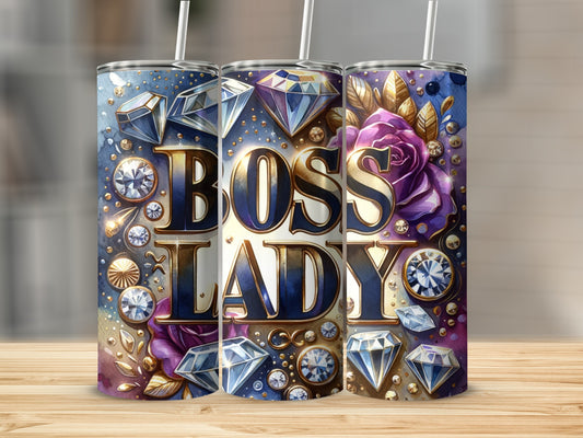Boss Lady Diamond and Floral Design Product