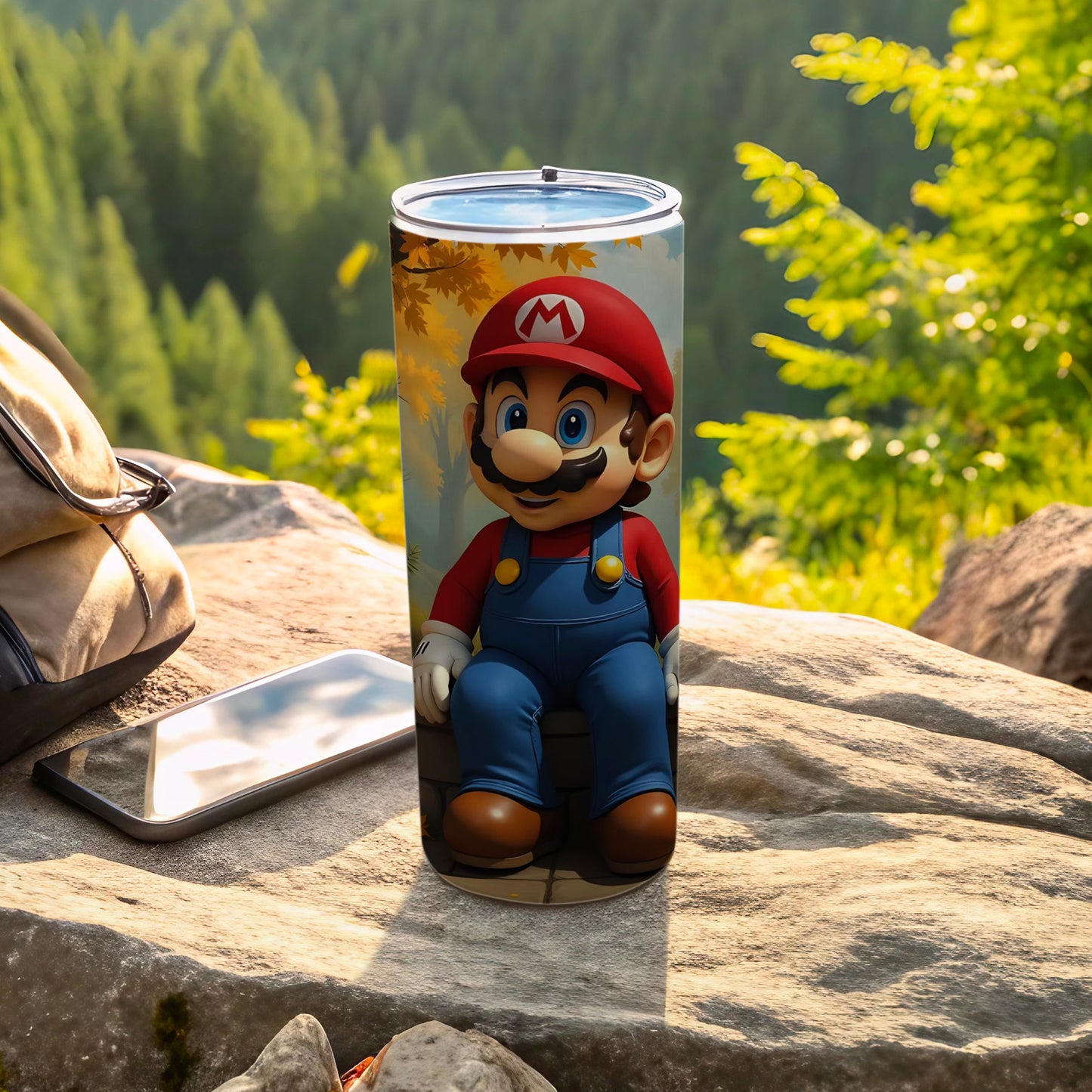 Classic Red Hat Cartoon Character Outdoor Tumbler