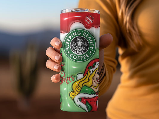 Sleeping Beauty Coffee Christmas Tumbler Gift Idea
