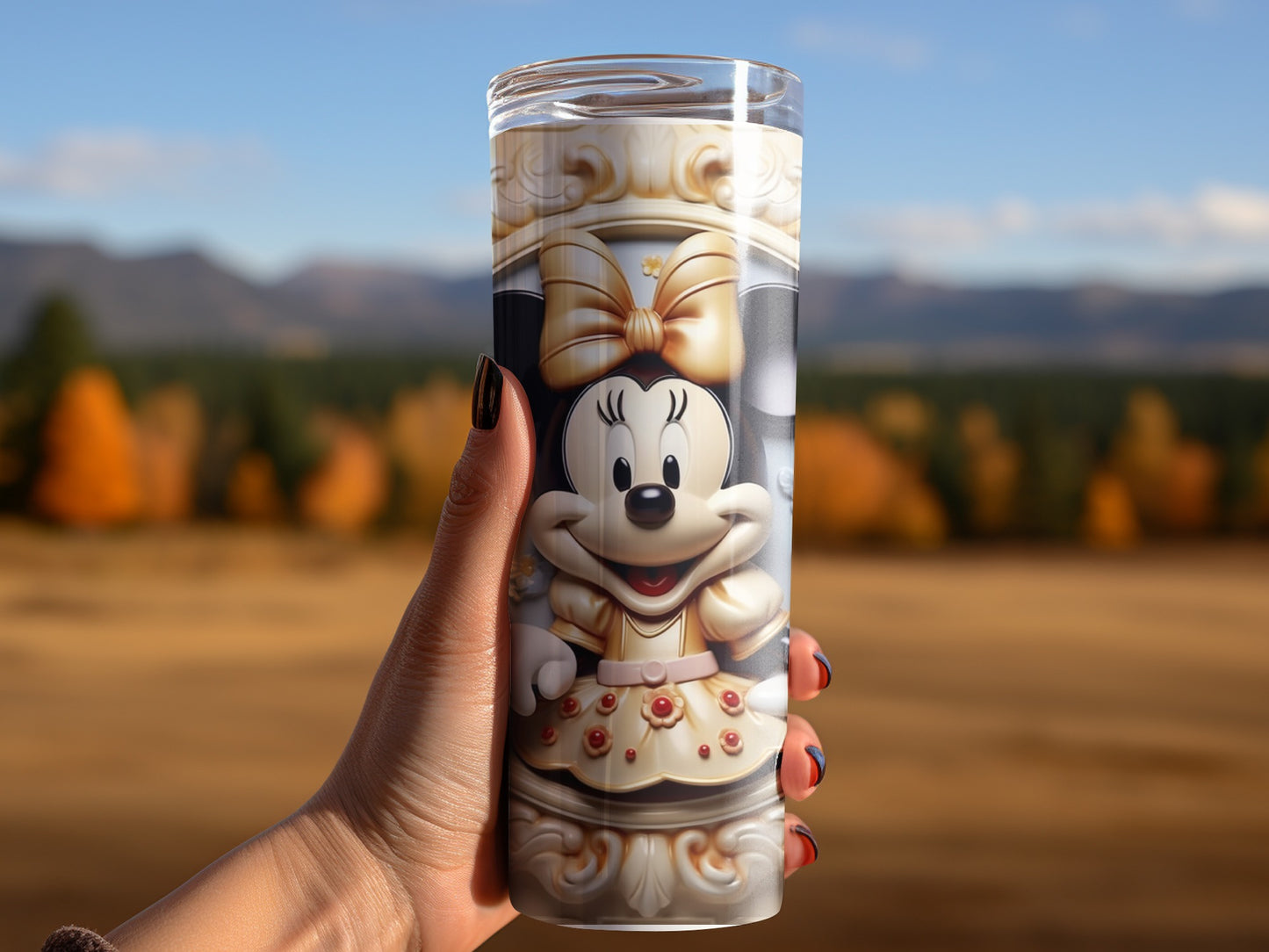 Adorable Character Print Tumbler for Fun Beverages