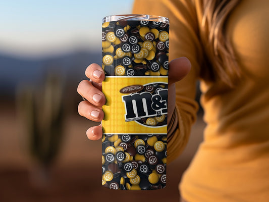 Pittsburgh Steelers M And Ms Winning Size Design Tumblers