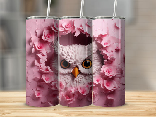 Charming Owl Pink Petals Design Drinkware Container product type
owl pink floral flowers petals cute animal bird nature design art tumbler drinkware beverage gift aesthetic trendy unique pattern white owl decorative present for her