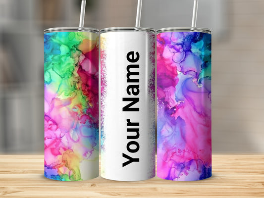 Personalized Colorful Abstract Design Tumbler Cup