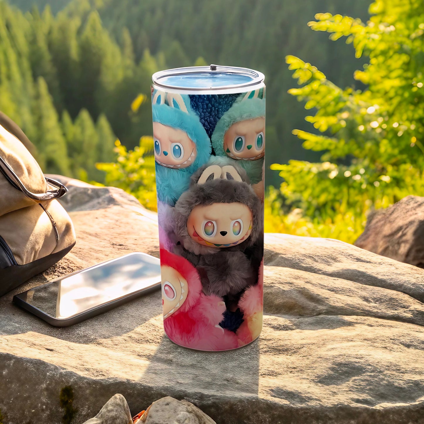 Adorable Furry Creature Design Tumbler Cup for Travel