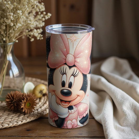Minnie Mouse Illustration Tumbler Cup Travel Mug