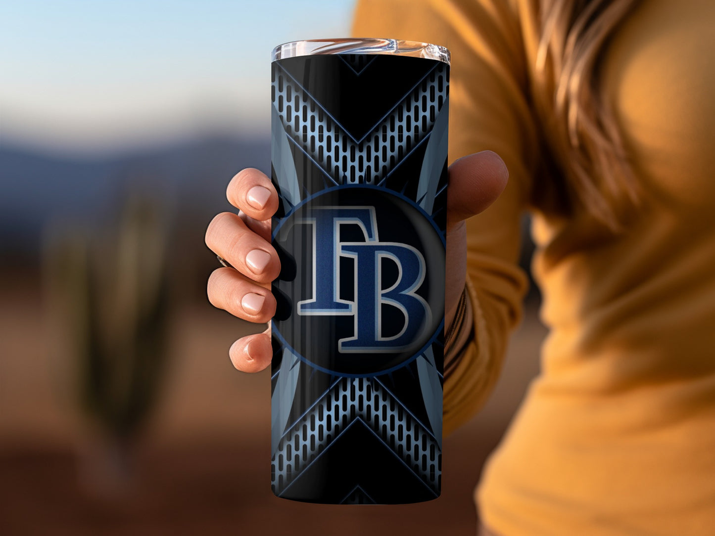 Tampa Bay Rays TB Logo Detailed Design Pattern Tumblers
