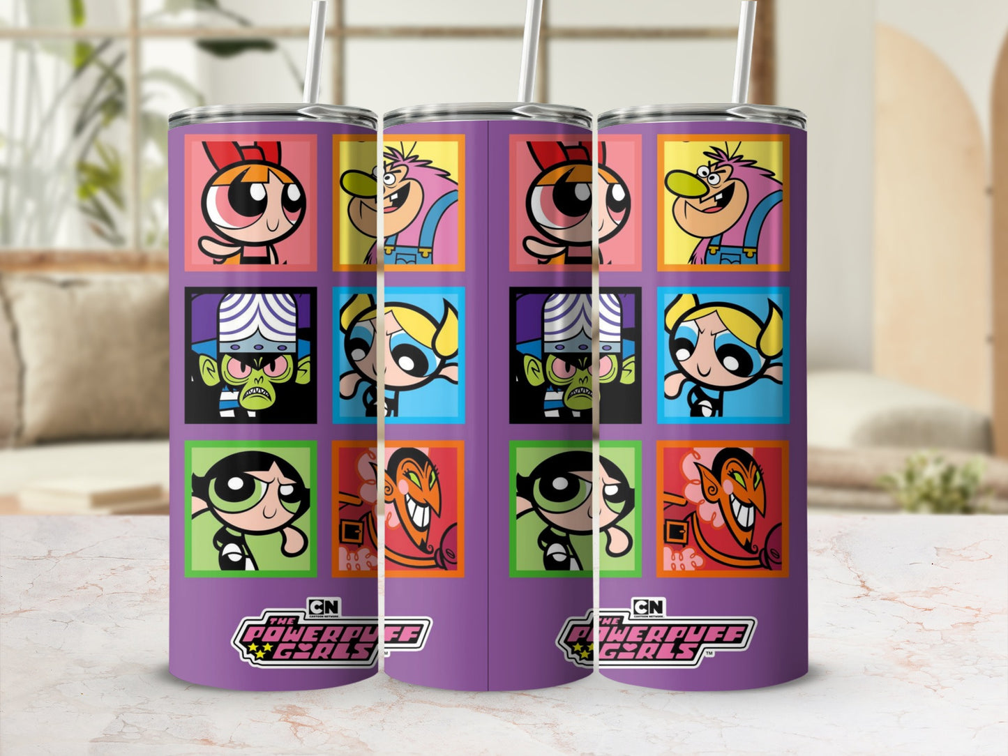 The Powerpuff Girls Characters Design Drinkware