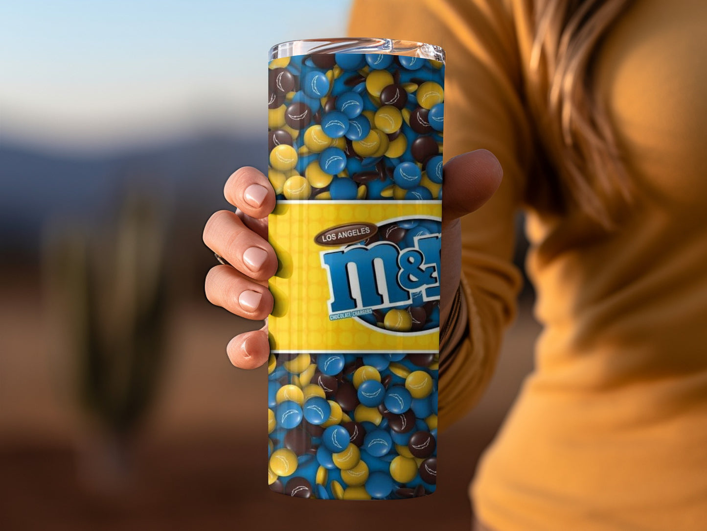 Los Angeles M&M's Winning Size Chocolate Candies Tumblers