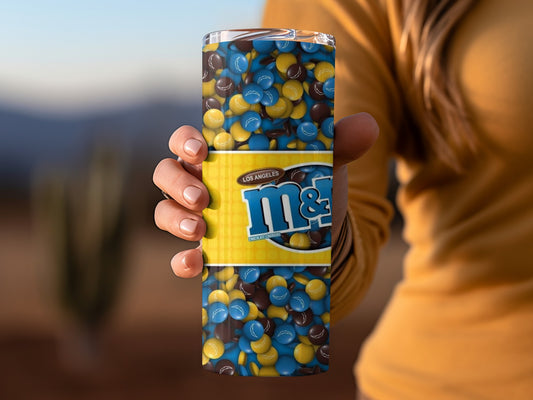 Los Angeles M&M's Winning Size Chocolate Candies Tumblers