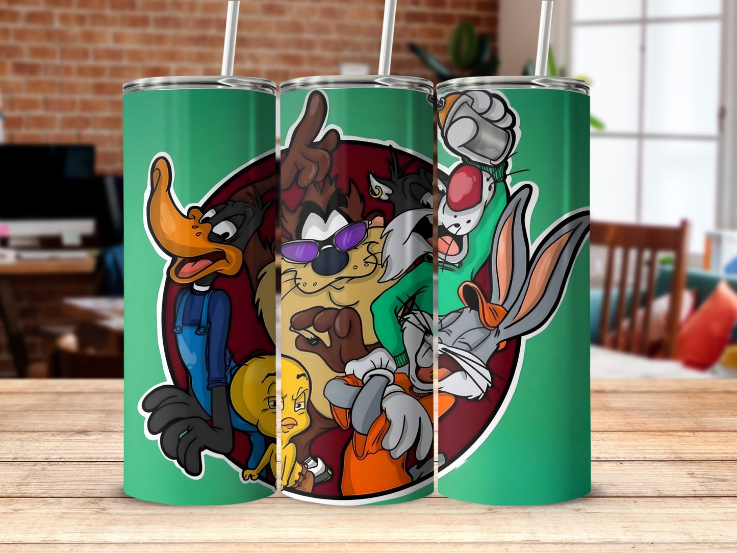 Cartoon Characters Insulated Tumbler Travel Mug