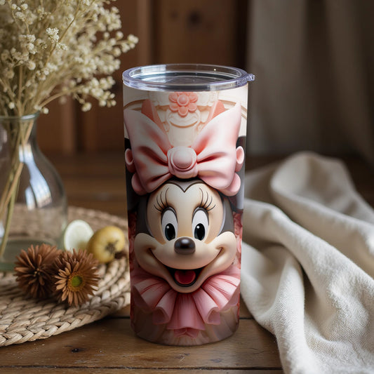 Cute Mouse Character Insulated Tumbler for Beverages