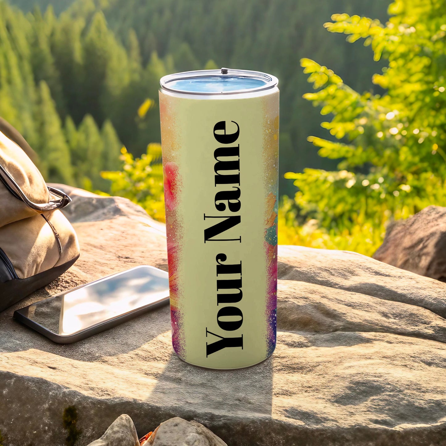 Customizable Travel Tumbler with Your Name Printed