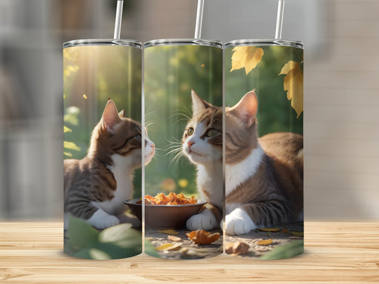 Adorable Cats Autumn Sunlight Food Scene product type