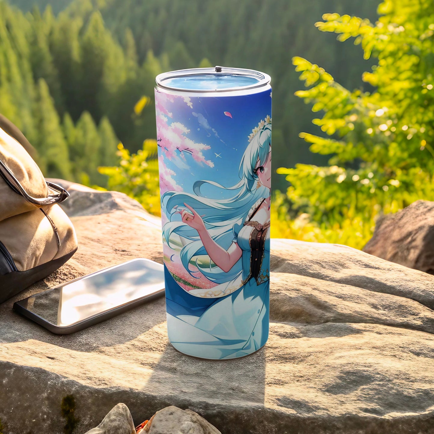 Anime Character Themed Travel Tumbler for Outdoor Adventures