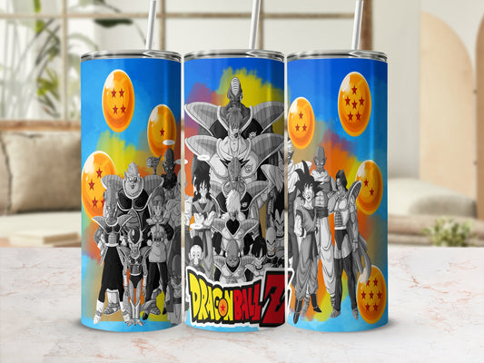 Dragon Ball Z Characters Colorful Tumbler Product