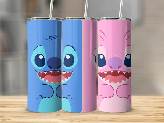 Cute Cartoon Character Tumbler Set for Kids and Adults