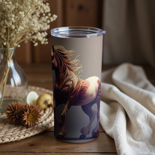 Horse Design Travel Tumbler for Outdoor and Daily Use