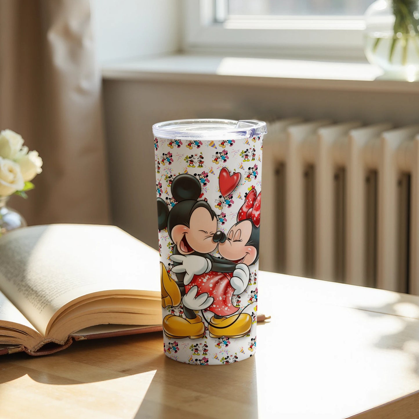 Cute Mickey and Minnie Mouse Tumbler