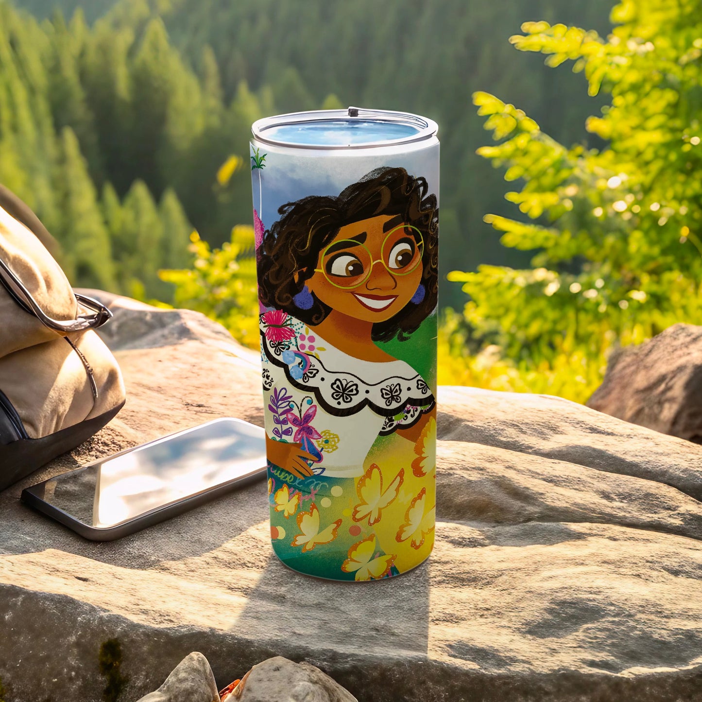 Colorful Character Thermos Travel Mug for Outdoor Adventures