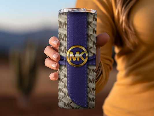Stylish MK Logo Patterned Insulated Tumbler Product