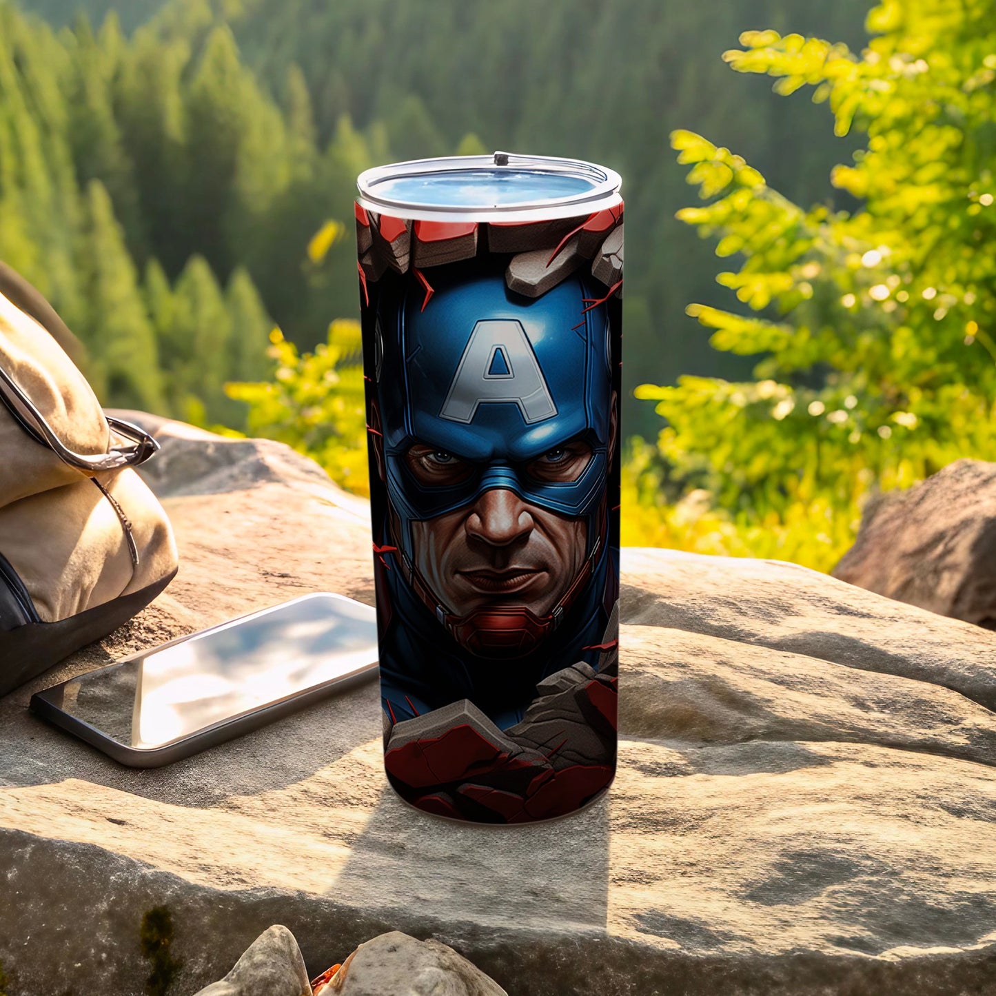 Captain America Themed Insulated Tumbler Cup Product