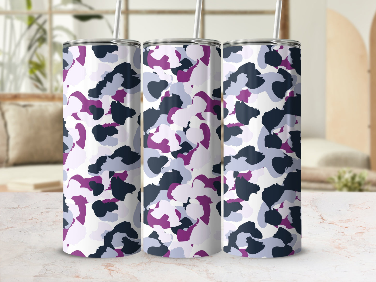 Abstract Camouflage Design Pattern Tumbler Product