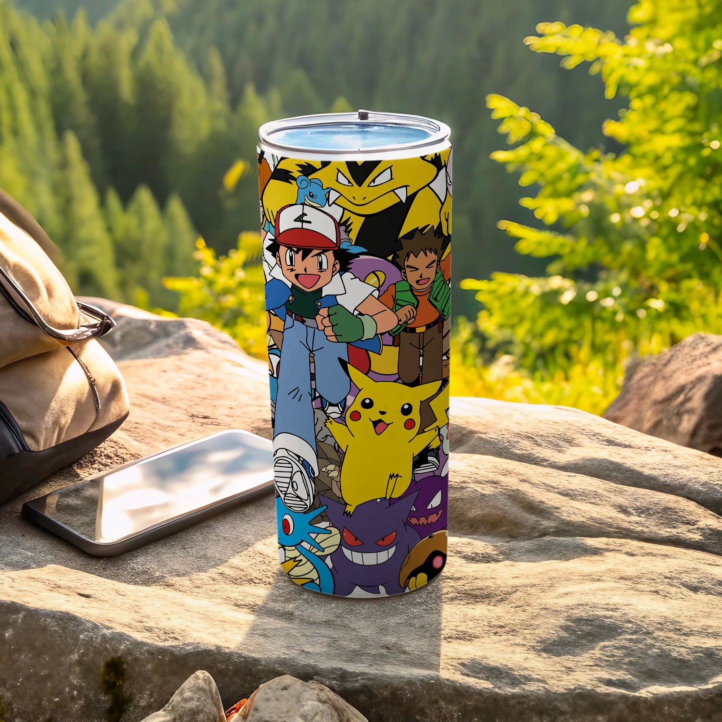Colorful Cartoon Characters Tumbler for Outdoor Adventures