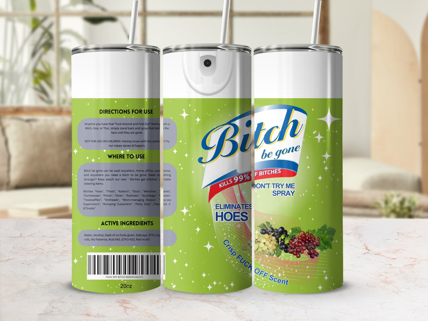 Bitch Be Gone Spray Eliminates Hoes Crisp Off Scent