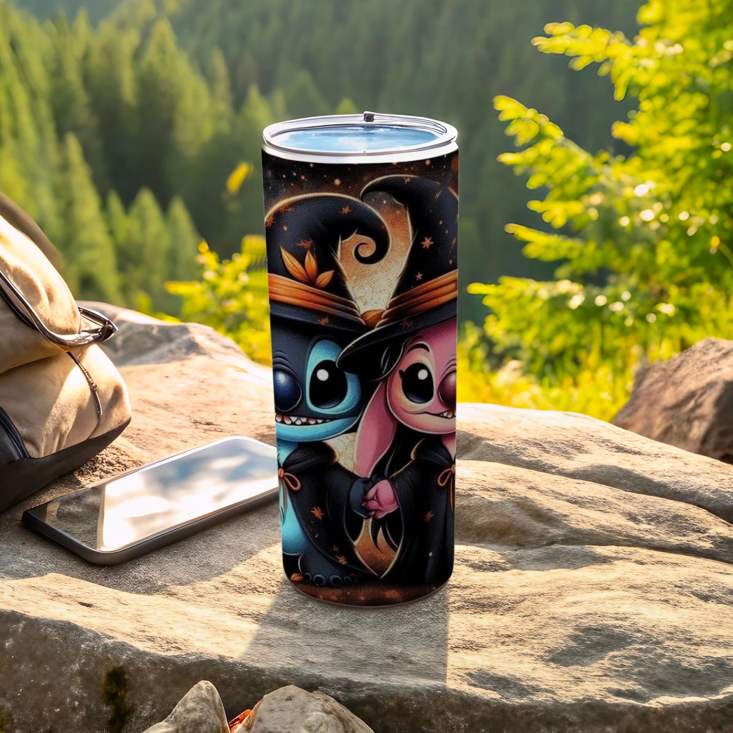 Adorable Cartoon Characters Themed Travel Tumbler