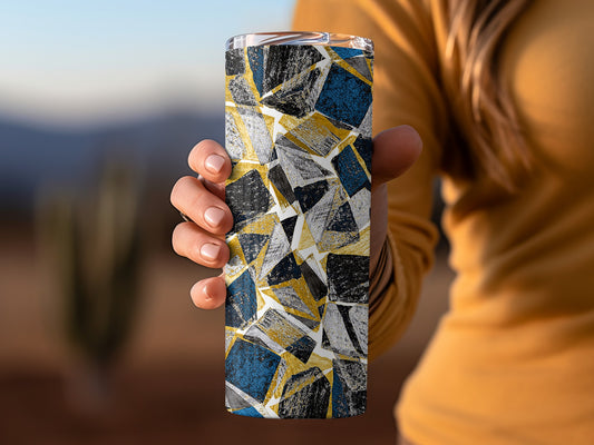 Abstract Mosaic Geometric Design Modern Style Tumblers