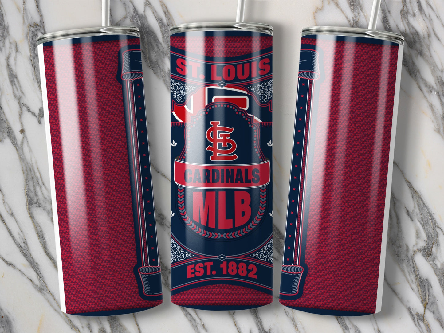 St. Louis Cardinals MLB Est. 1882 Patriotic Design Tumbler