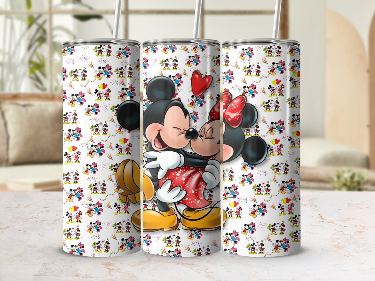 Adorable Mickey and Minnie Mouse Tumbler for Fans