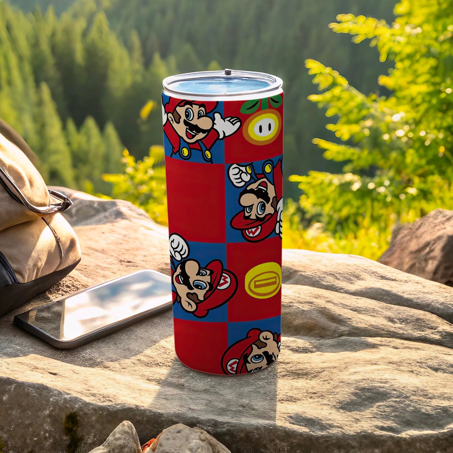 Super Mario Themed Tall Insulated Tumbler